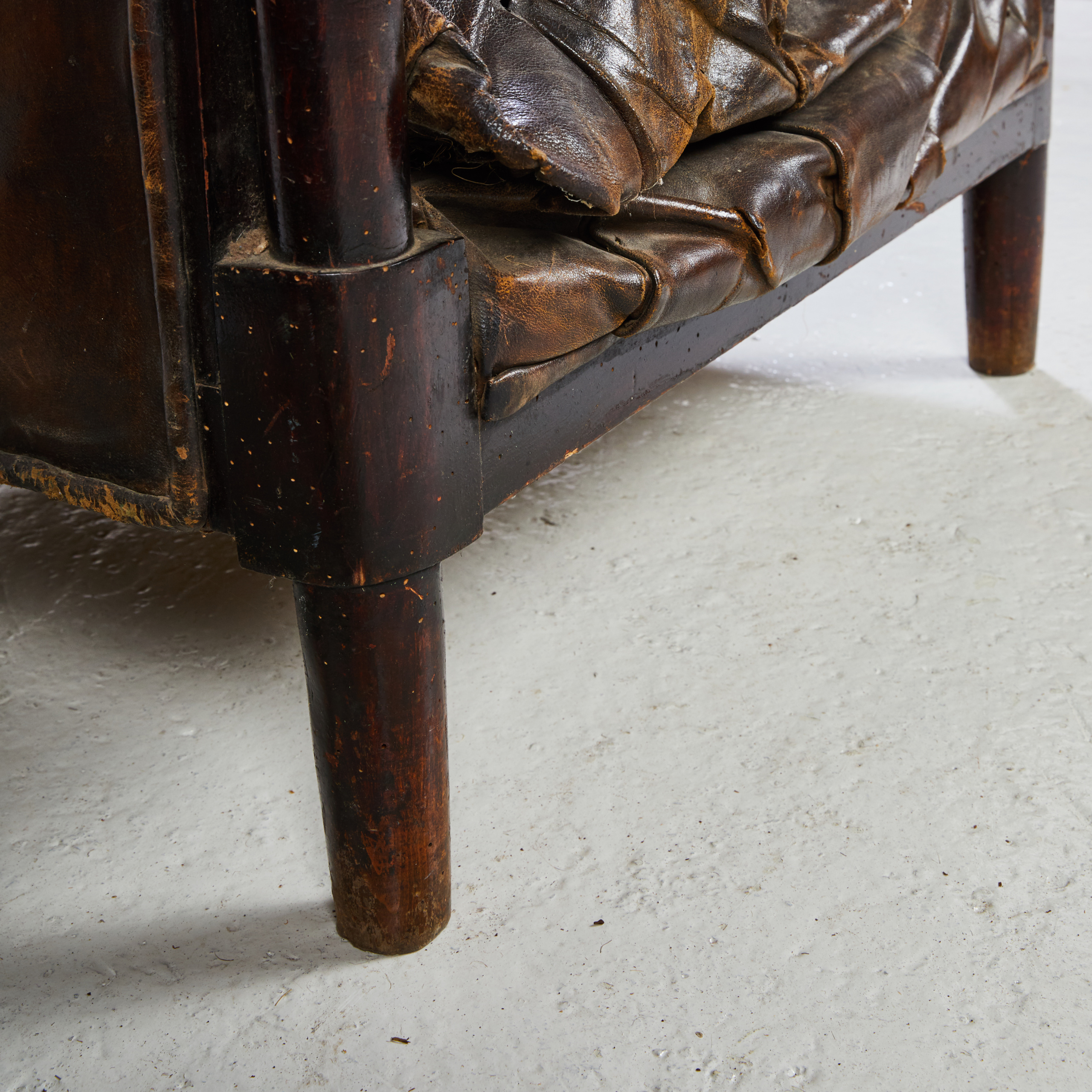 Antique chesterfield armchair - Image 6