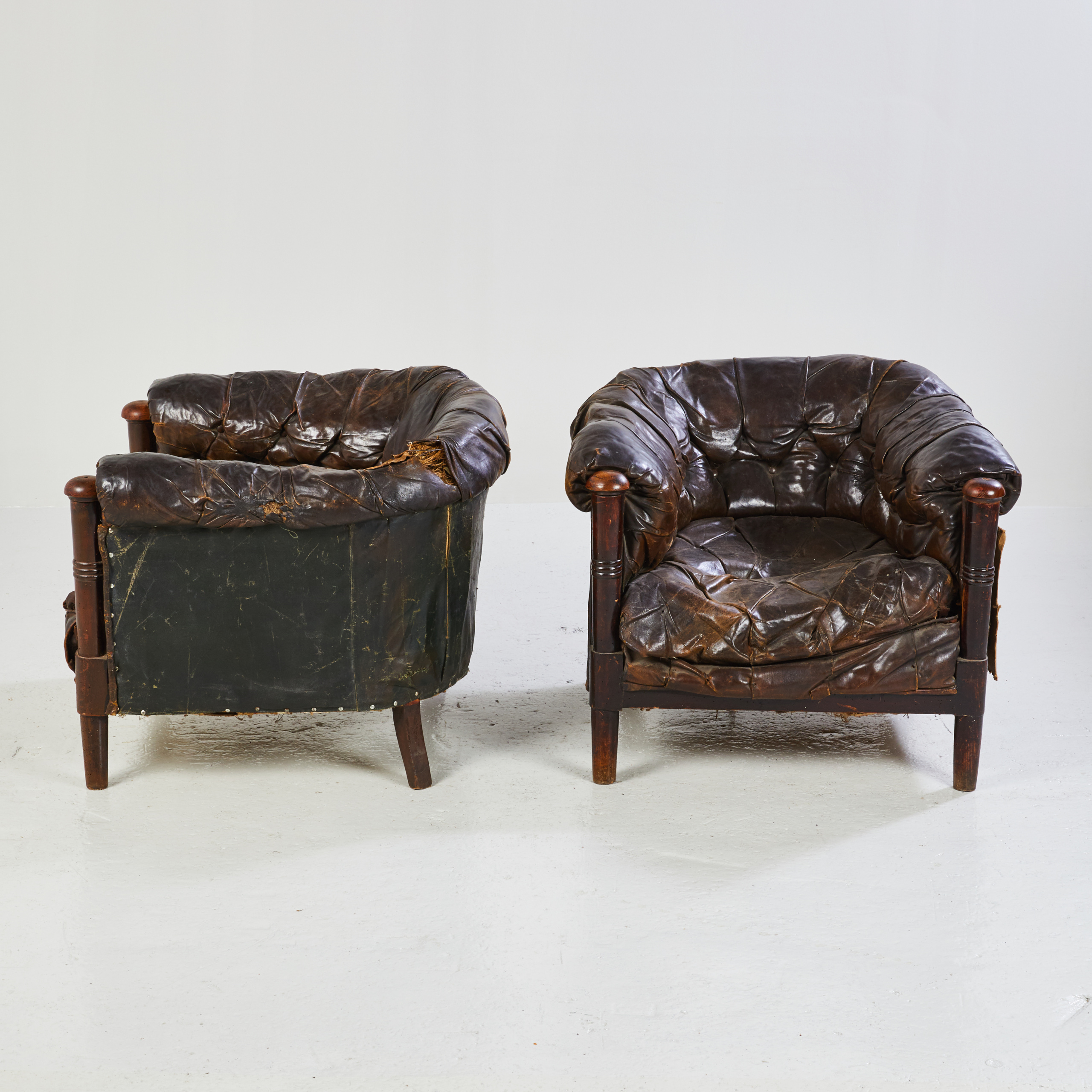 Antique chesterfield armchair - Image 8