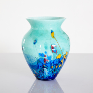 French glass vase
