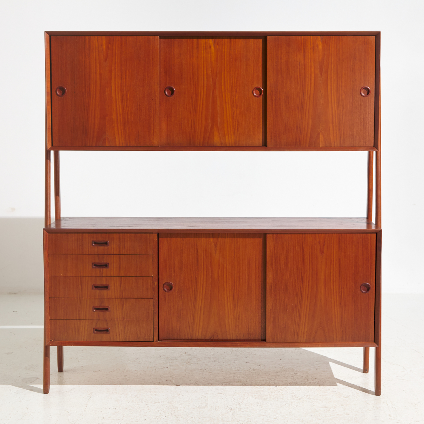 Model 3 teak double sideboard by Gunni Omann for Oman Junn