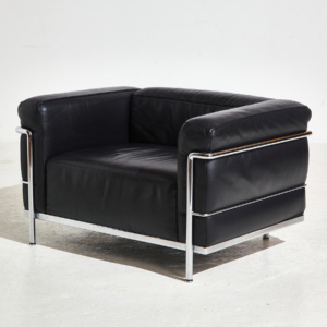 LC3 leather armchair by Le Corbusier for Cassina