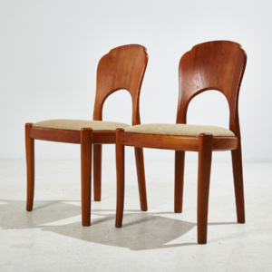 Solid teak dining chair by Niels Koefoed for Koefoeds Hornslet