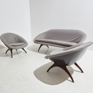 Angelina sofa set by Walter S. Chenery for Lurashell, Set of 3