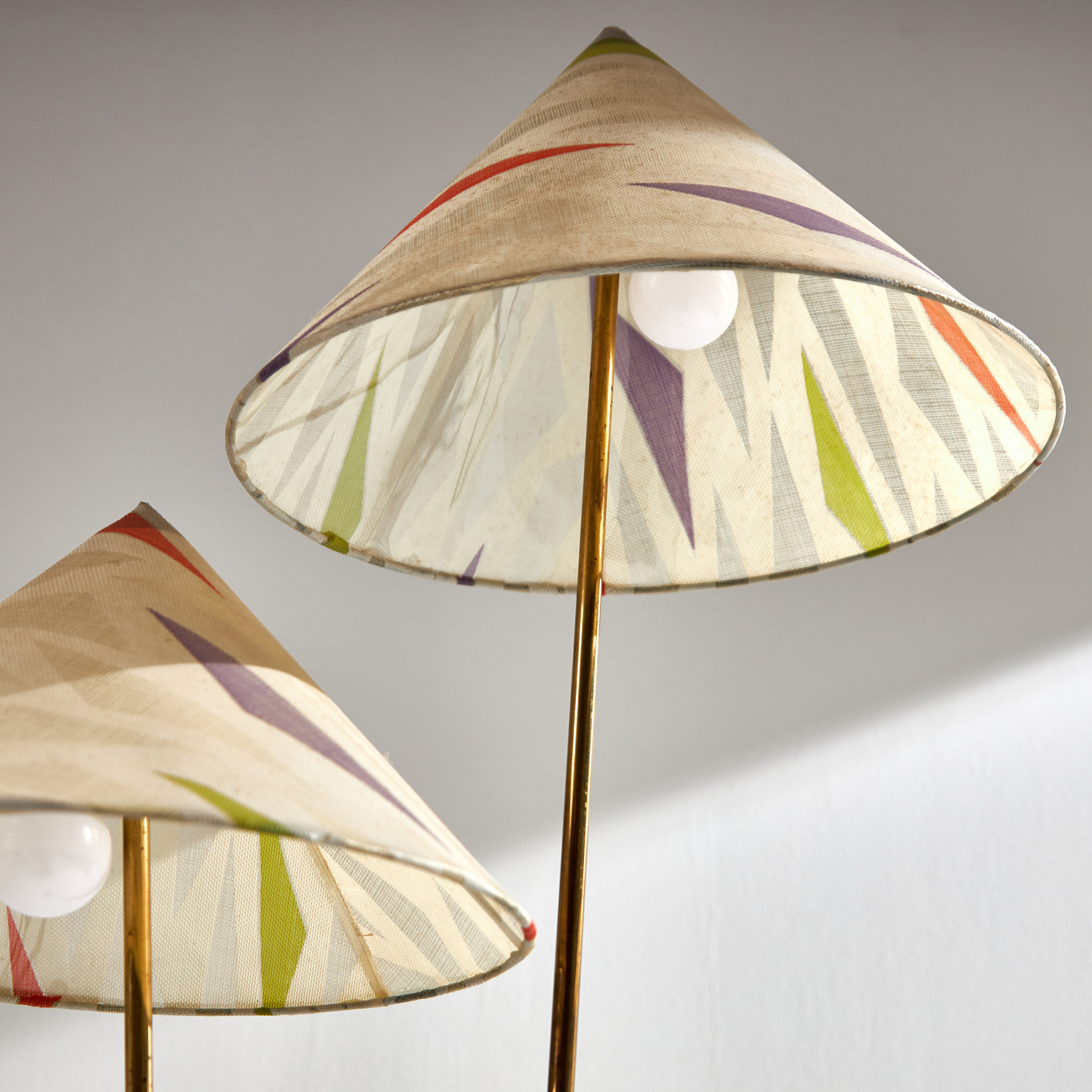 Brass floor lamp by Rupert Nikoll - Image 4