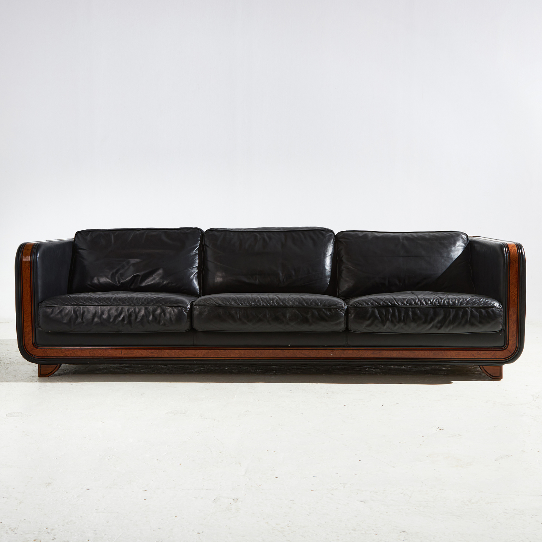 New York leather sofa set by Alberto Nieri for Galeria Nieri, Set of 3 - Image 5