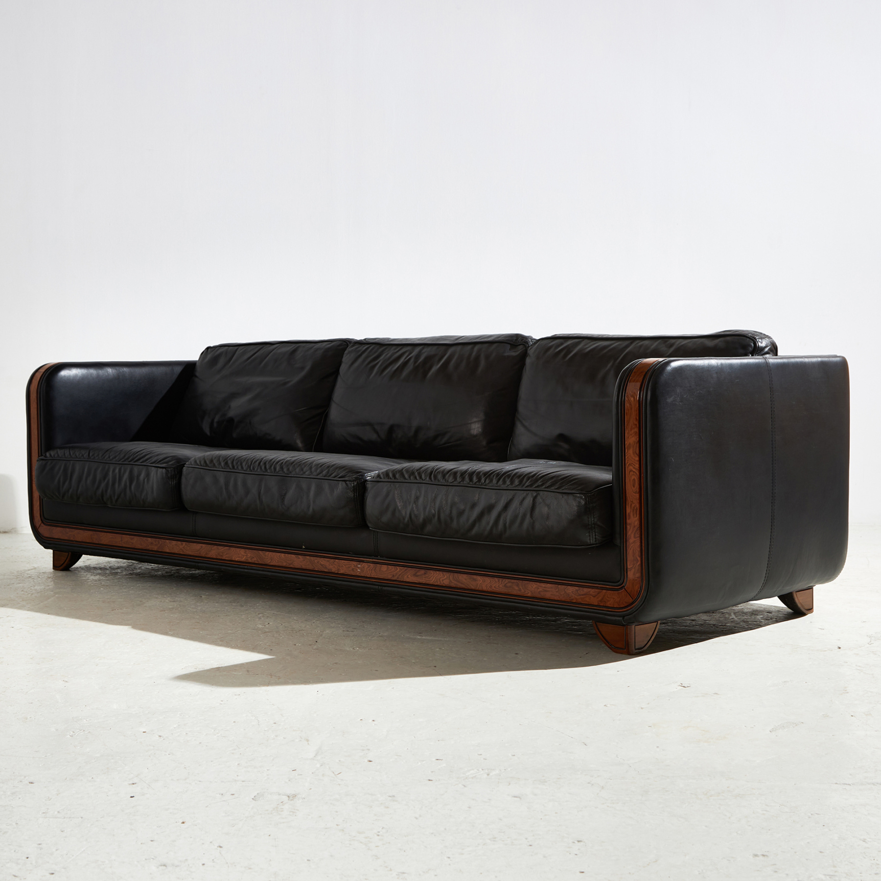 New York leather sofa set by Alberto Nieri for Galeria Nieri, Set of 3 - Image 6