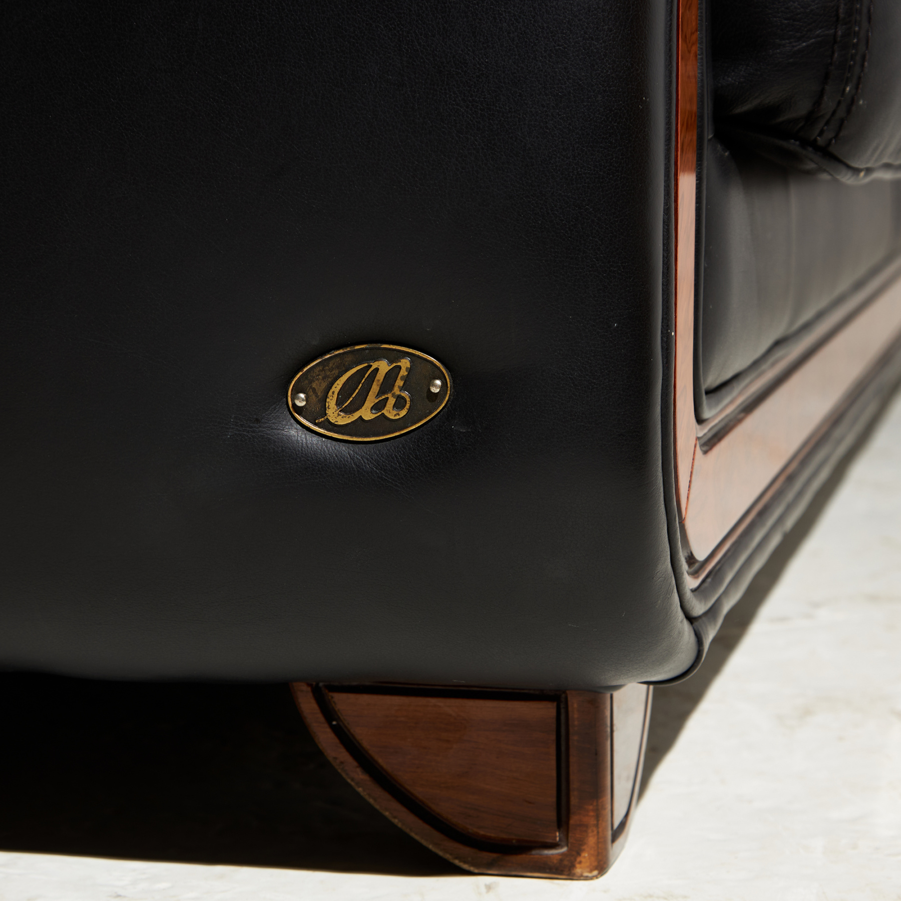 New York leather sofa set by Alberto Nieri for Galeria Nieri, Set of 3 - Image 8