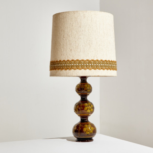 German ceramic table lamp by Kaiser Leuchten