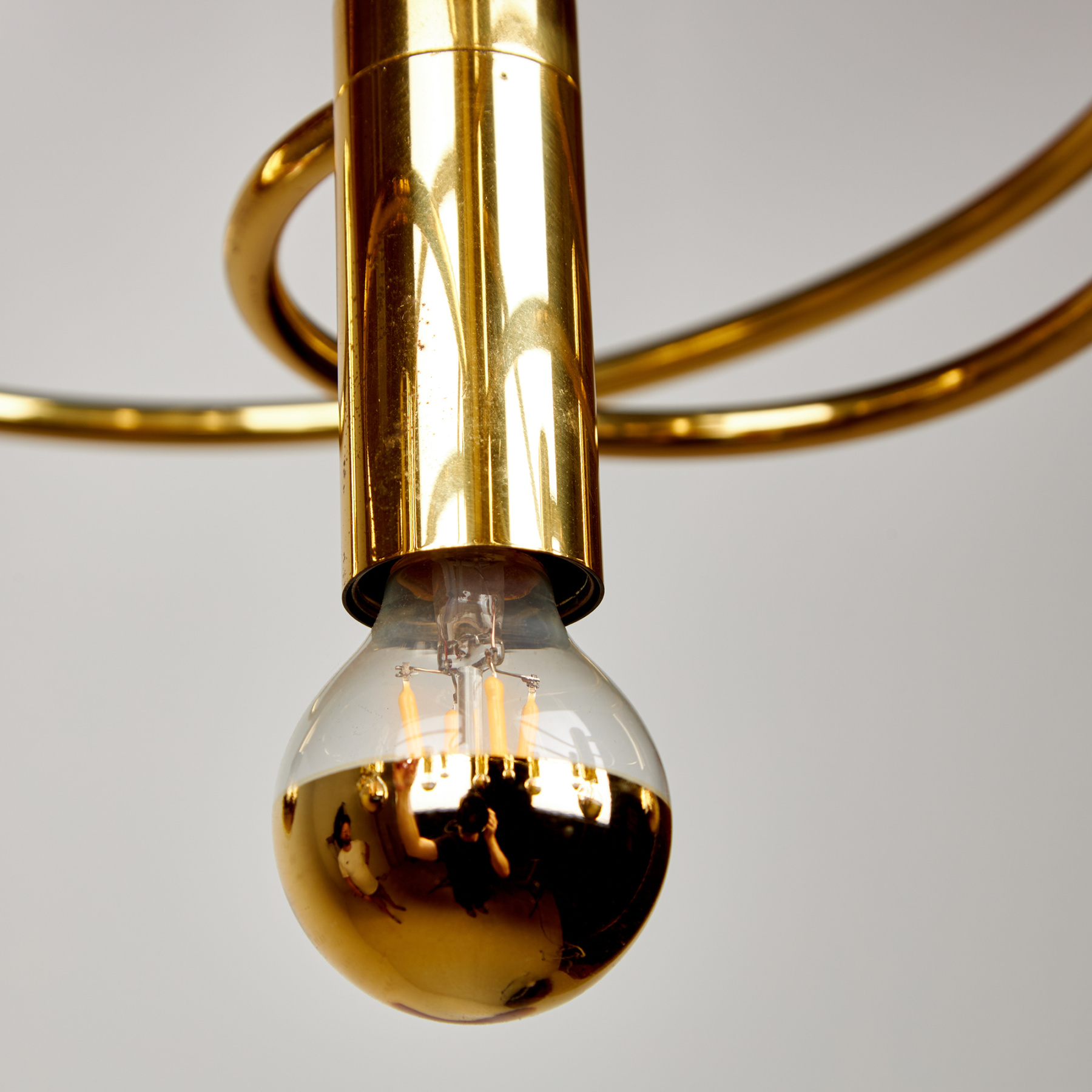Hans Wilfried Hegger sárgaréz mennyezeti csillár - Image 7
