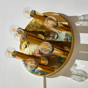 Brass wall lamp by Sölken Leuchten