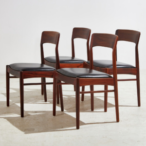 Model 26 rosewood dining chair by Henning Kjærnulf for Korup Stolefabrik, Set of 4