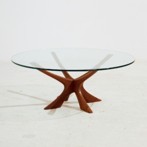 Model T118 coffee table by Illum Wikkelsø for Niels Eilersen