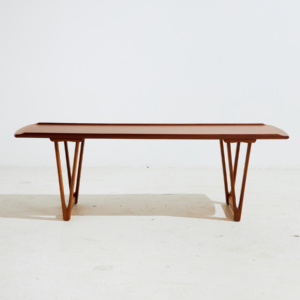 Restored teak coffee table