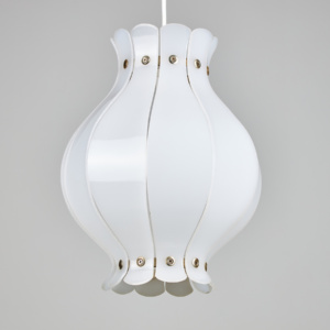 Organic shaped plastic pendant