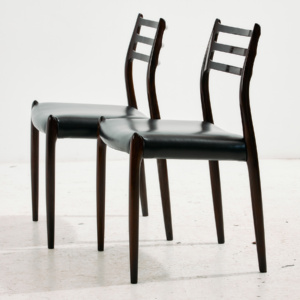 Model 78 rosewood dining chair by Niels O. Møller for J.L. Møllers Møbelfabrik, Set of 2