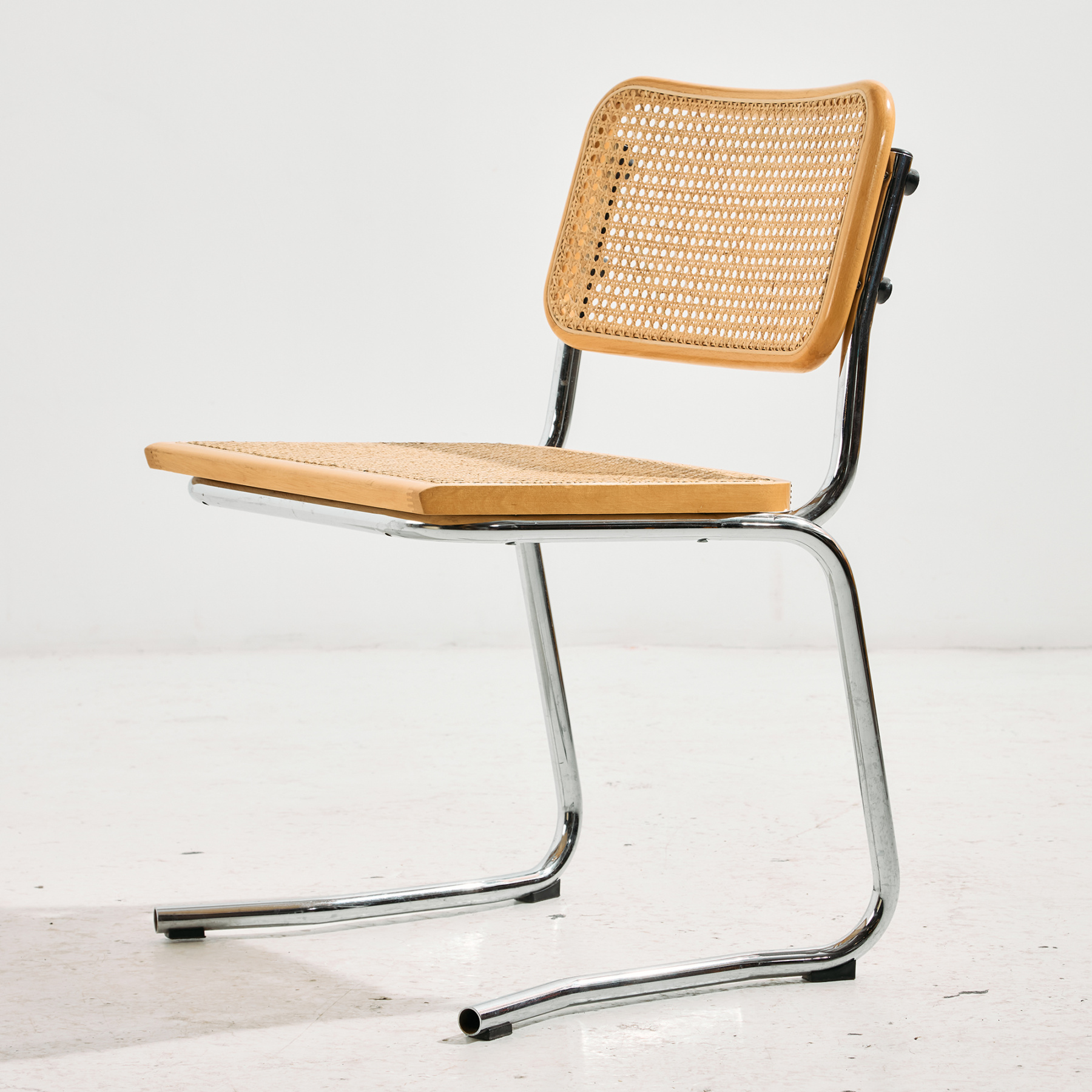 Olasz króm csővázas szék, 6 darabos szett - Image 2