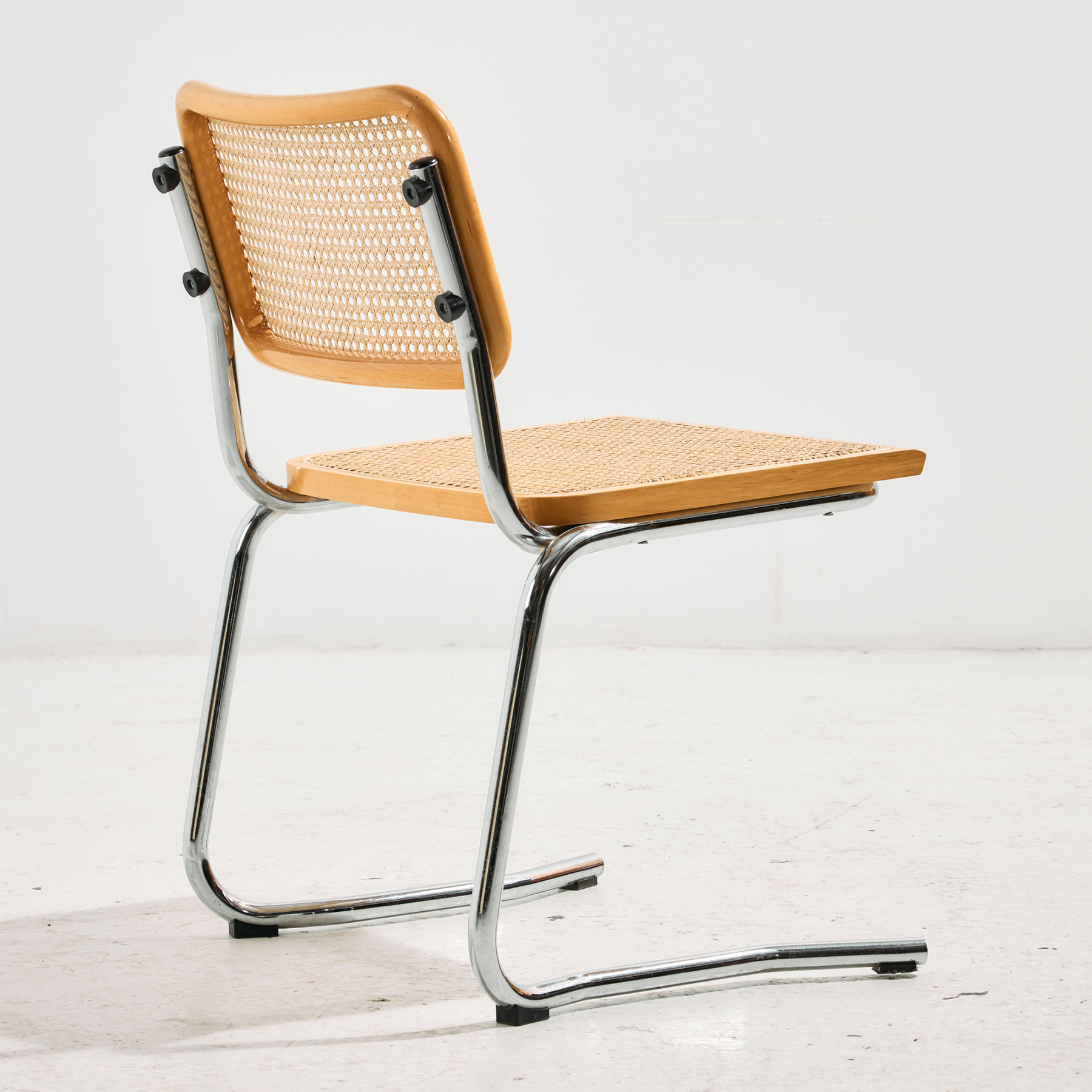 Olasz króm csővázas szék, 6 darabos szett - Image 3