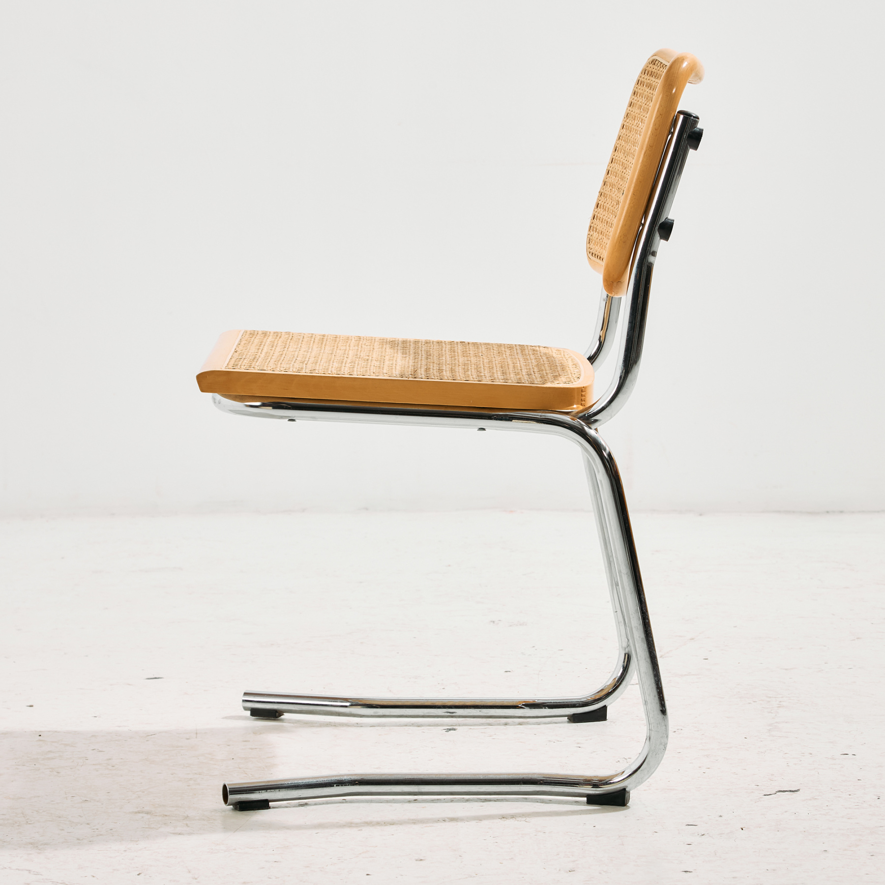 Olasz króm csővázas szék, 6 darabos szett - Image 4