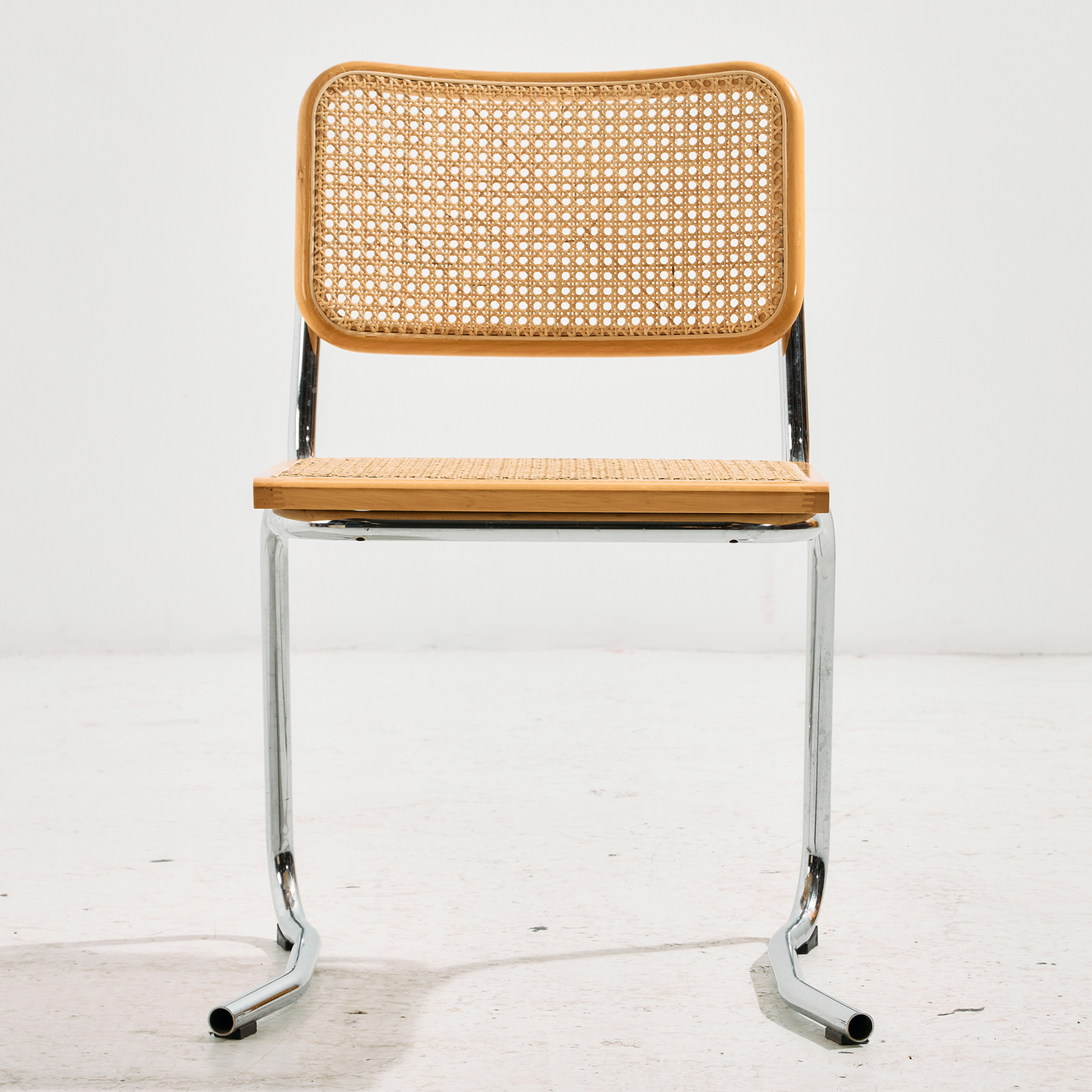 Olasz króm csővázas szék, 6 darabos szett - Image 5