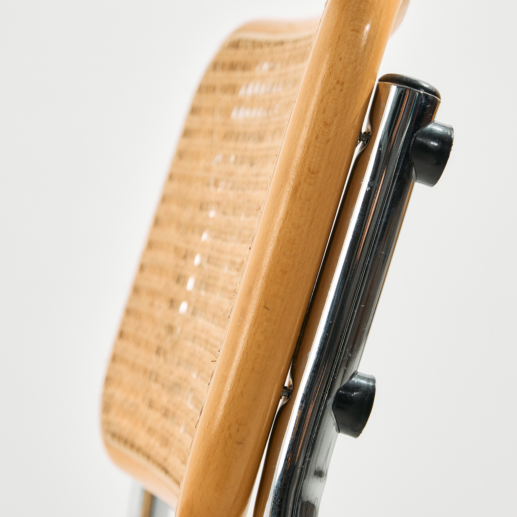 Olasz króm csővázas szék, 6 darabos szett - Image 9