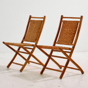 Foldable bamboo chair