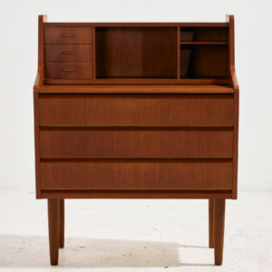 Restored teak bureau desk