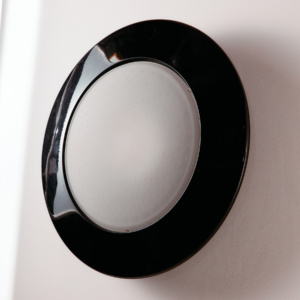 Metal and glass ceiling lamp