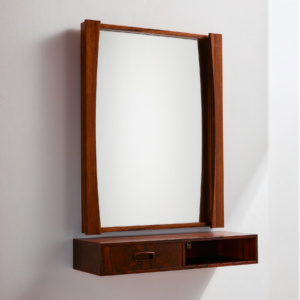 Rosewood framed mirror, Set of 2