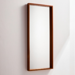 Teak framed mirror