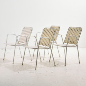 Austrian stackable garden armchair by Karasek