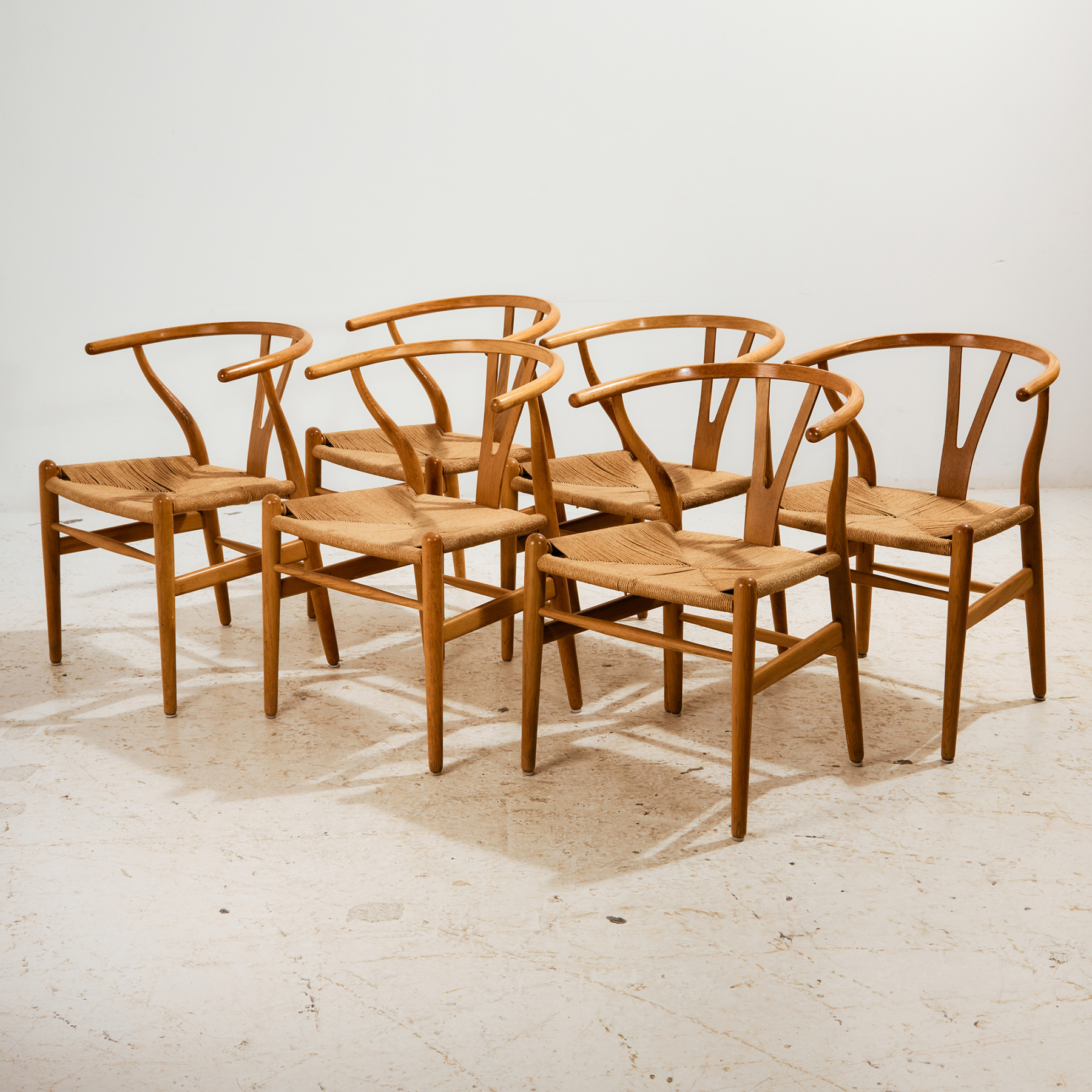 Wishbone chair by Hans J. Wegner for Carl Hansen & Søn, Set of 6 - Image 2