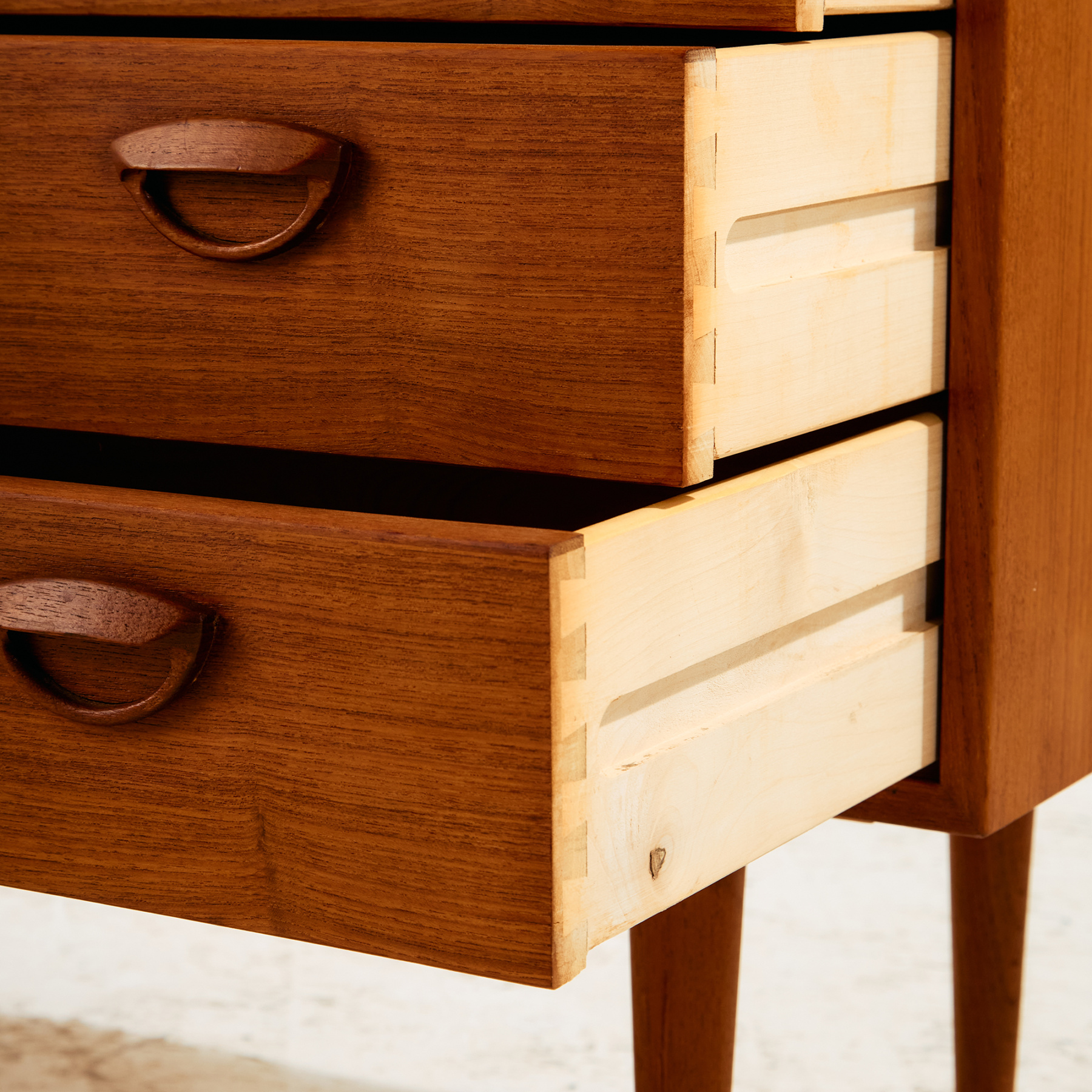 Kai Kristiansen négy fiókos teak komód - Image 5