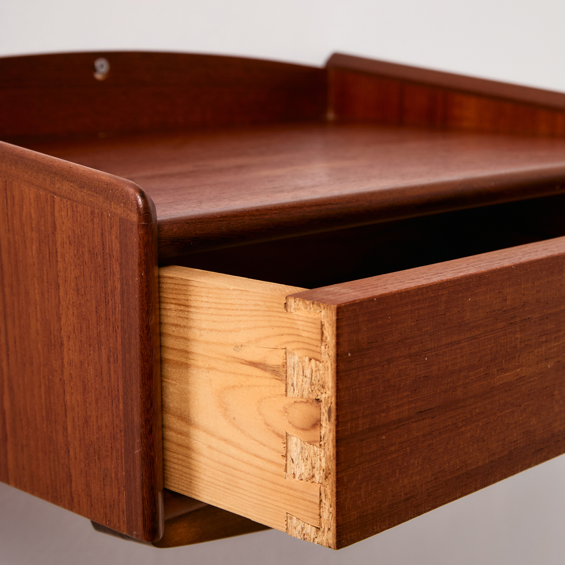 Teak és bükk fali éjjeliszekrény, 2 darabos szett - Image 17