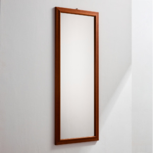Teak framed mirror