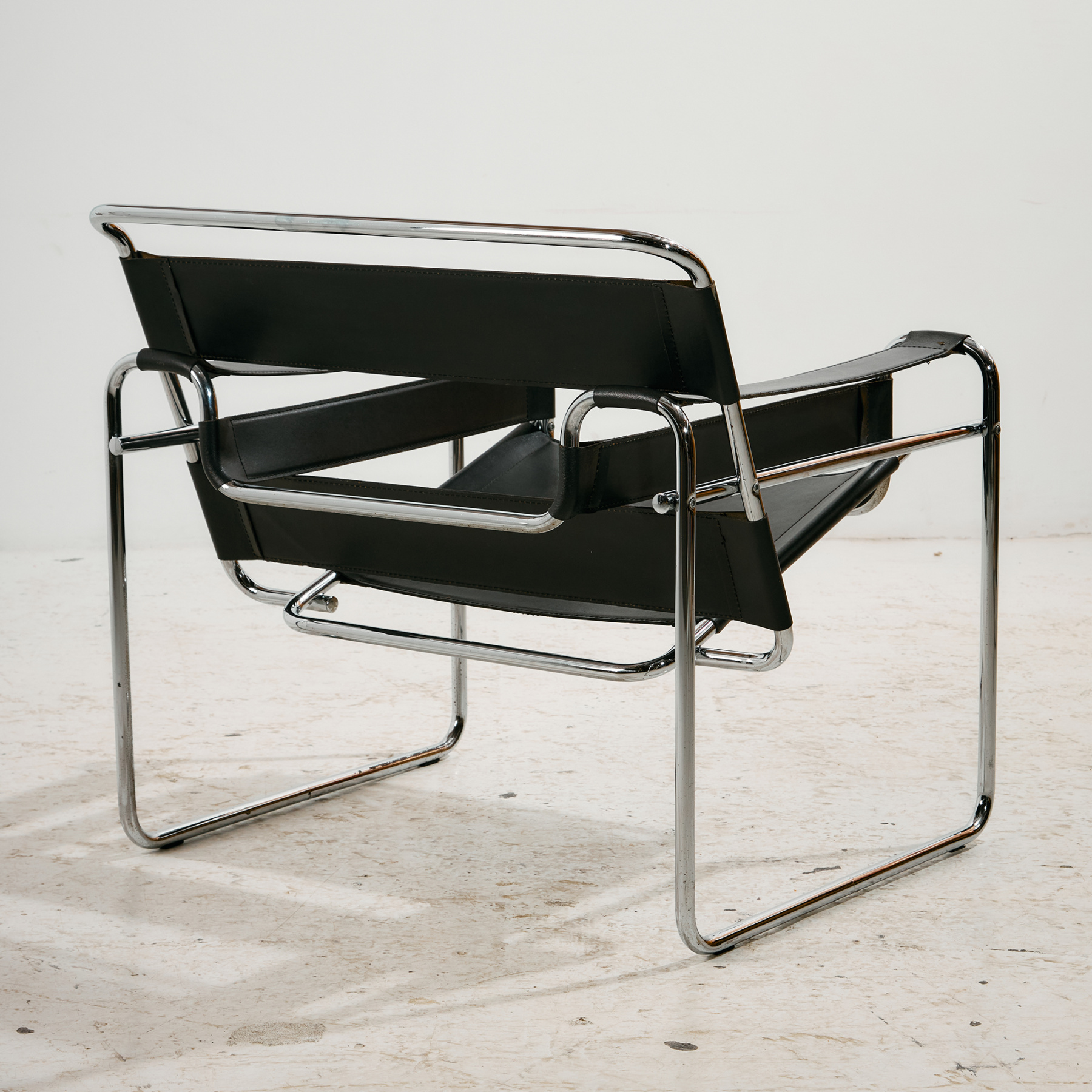 Bauhaus stílusú hajlított króm csővázas szék - Image 2