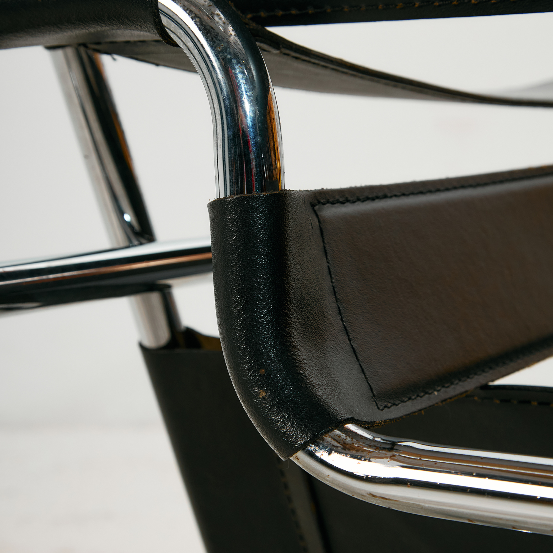 Bauhaus stílusú hajlított króm csővázas szék - Image 12