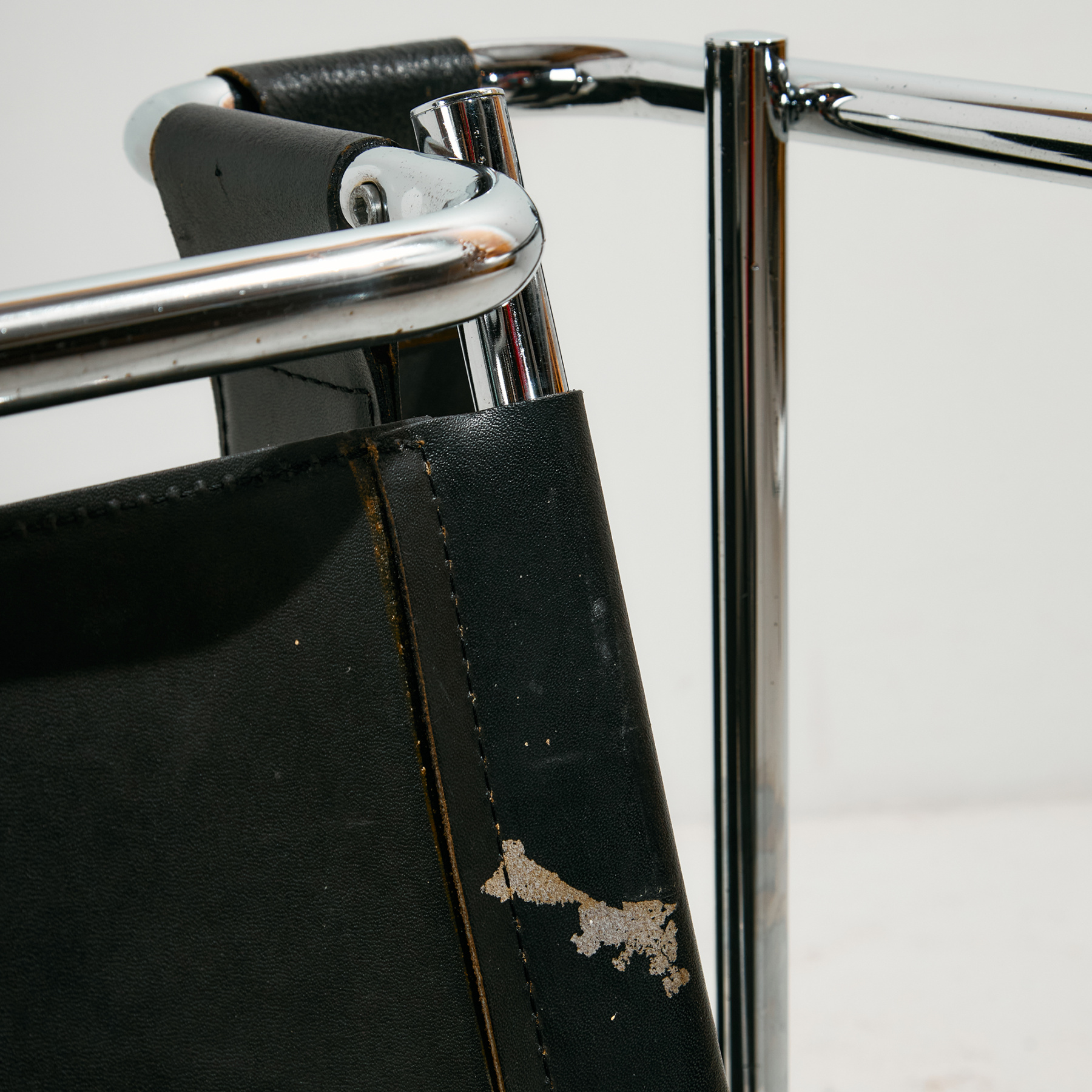 Bauhaus stílusú hajlított króm csővázas szék - Image 18