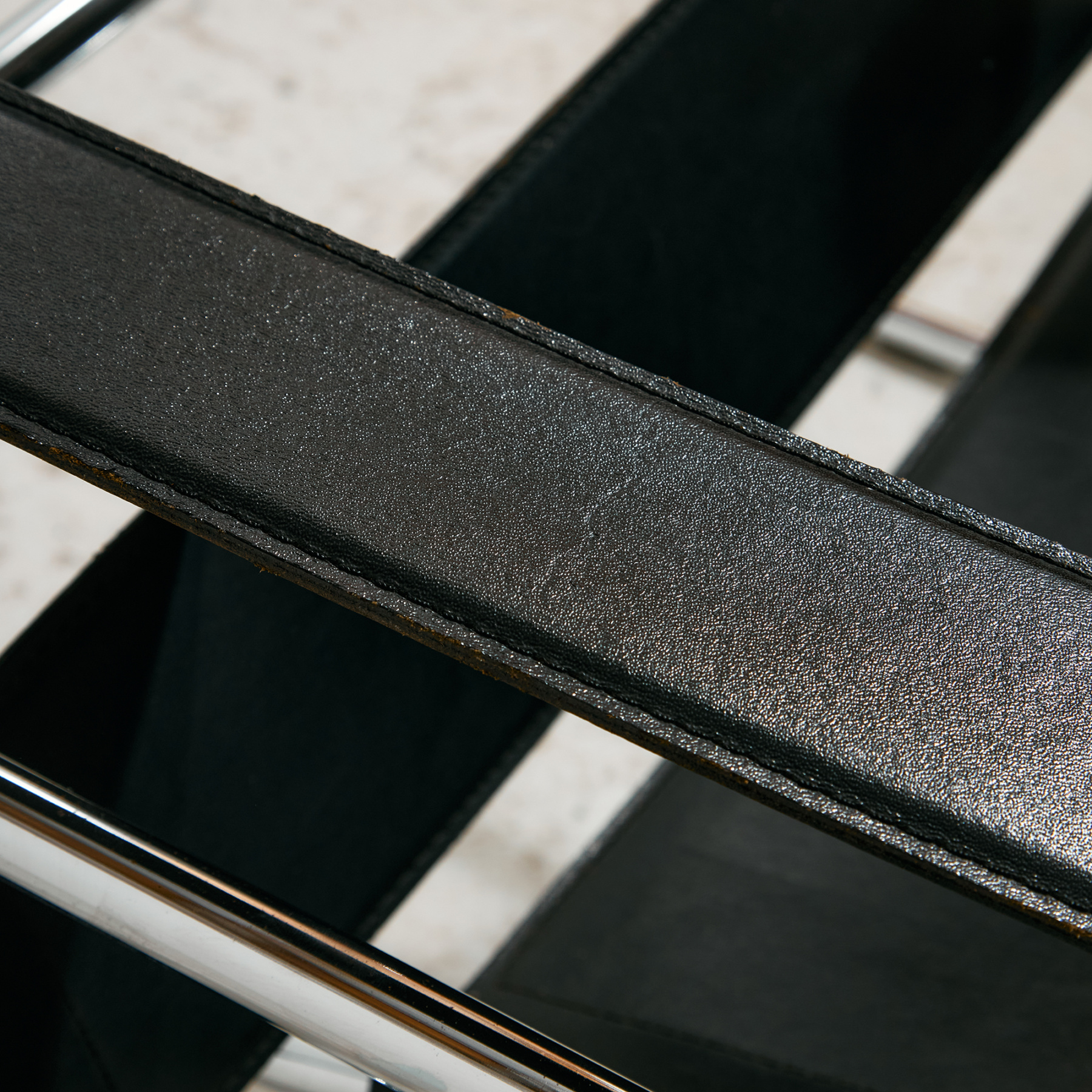 Bauhaus stílusú hajlított króm csővázas szék - Image 19