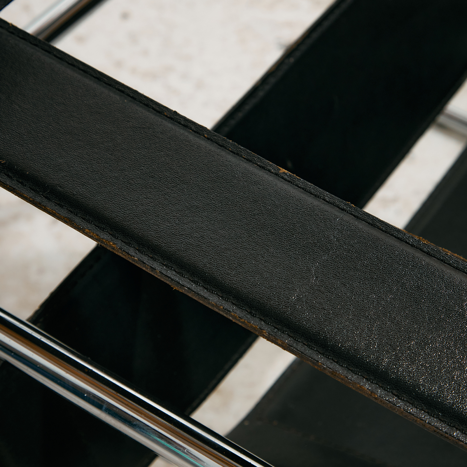 Bauhaus stílusú hajlított króm csővázas szék - Image 20