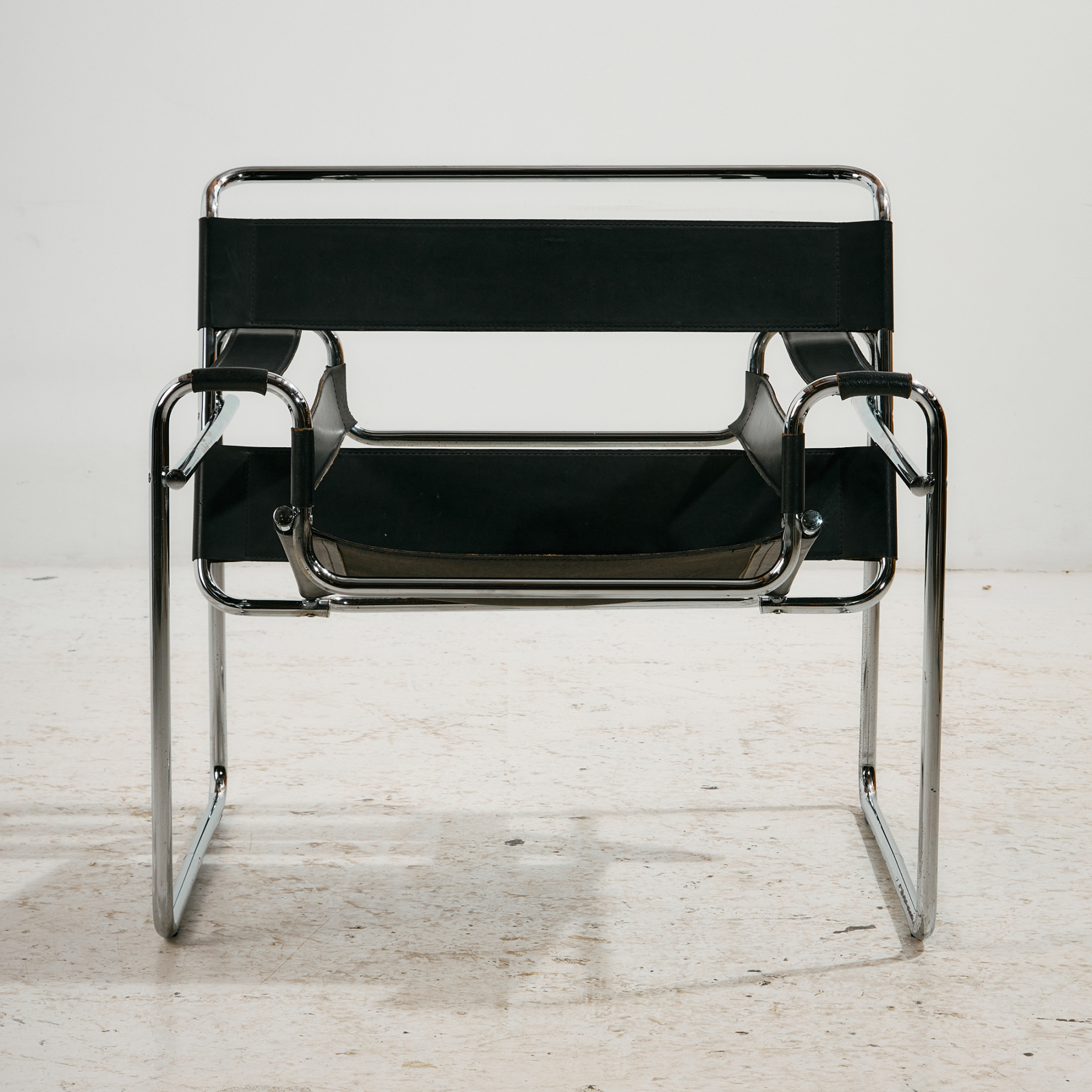 Bauhaus stílusú hajlított króm csővázas szék - Image 4