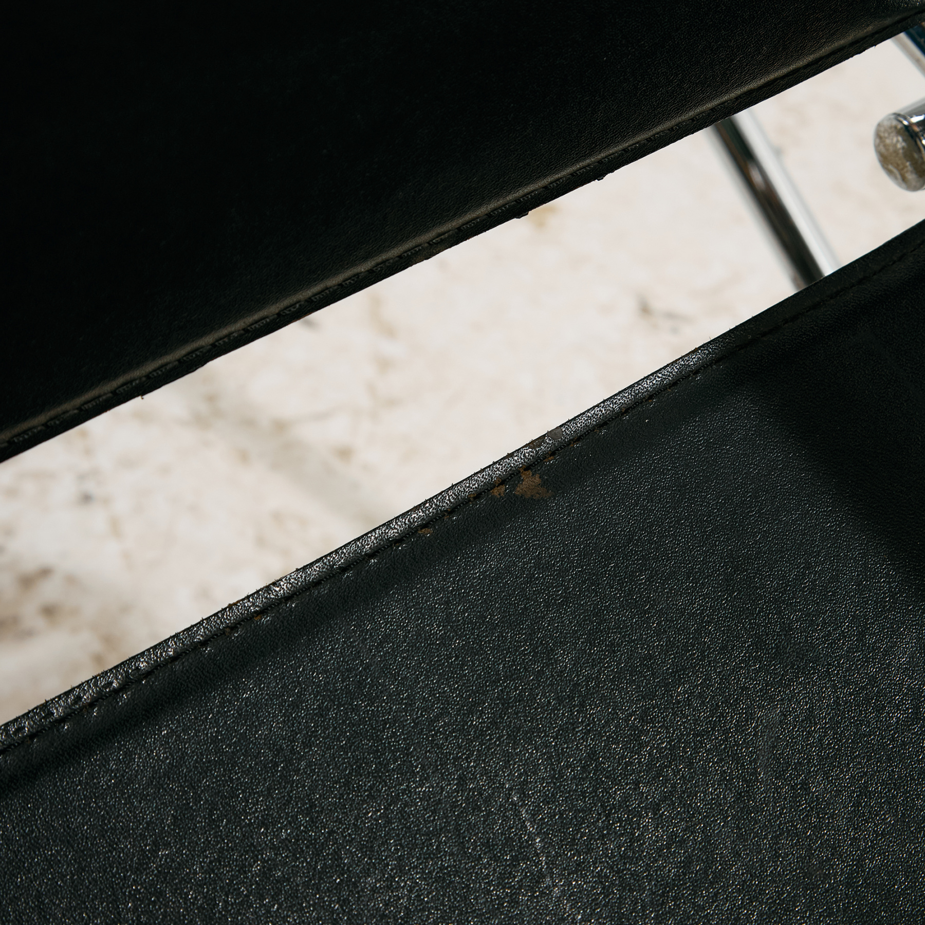 Bauhaus stílusú hajlított króm csővázas szék - Image 6