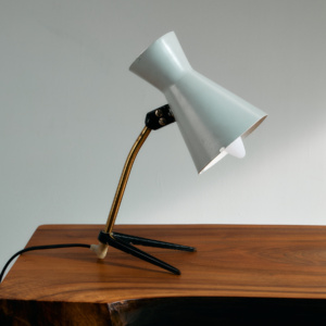 Tiny metal table lamp