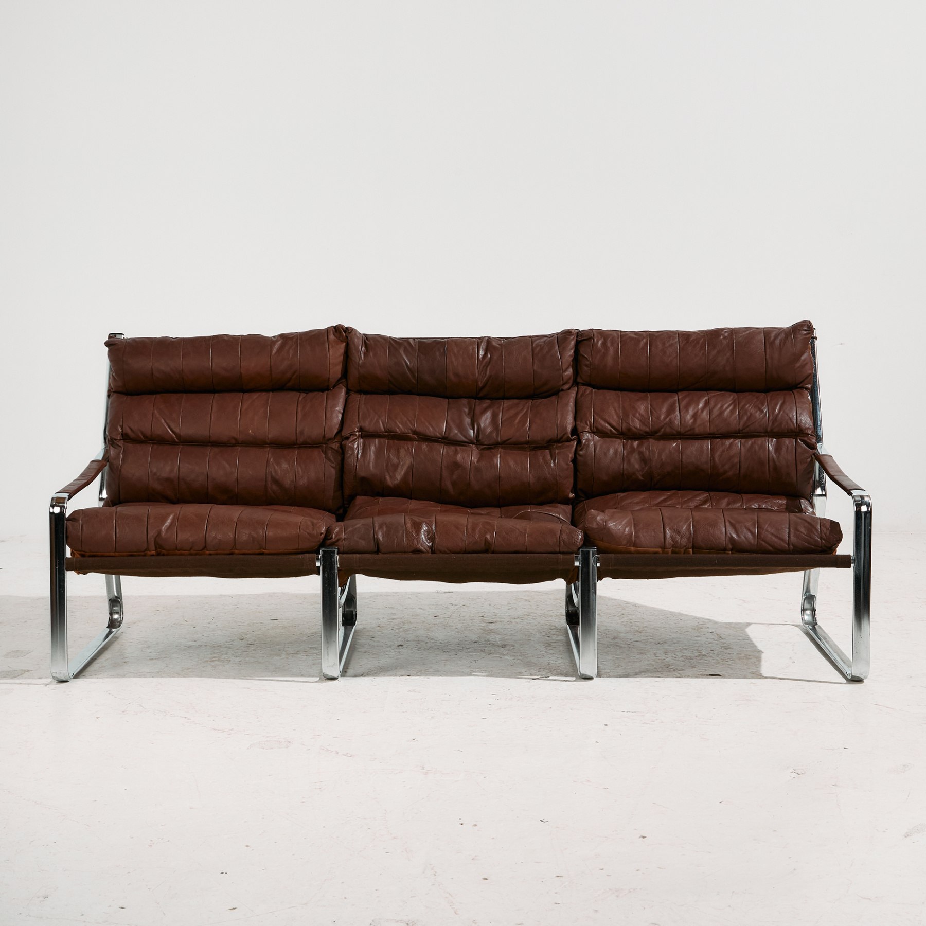 Bőr ülőgarnitúra, 3 darabos szett - Image 2