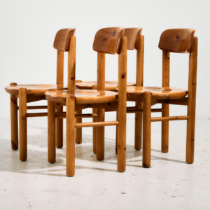 Pine dining chair by Rainer Daumiller for Hirtshals Savvaerk, Set of 4