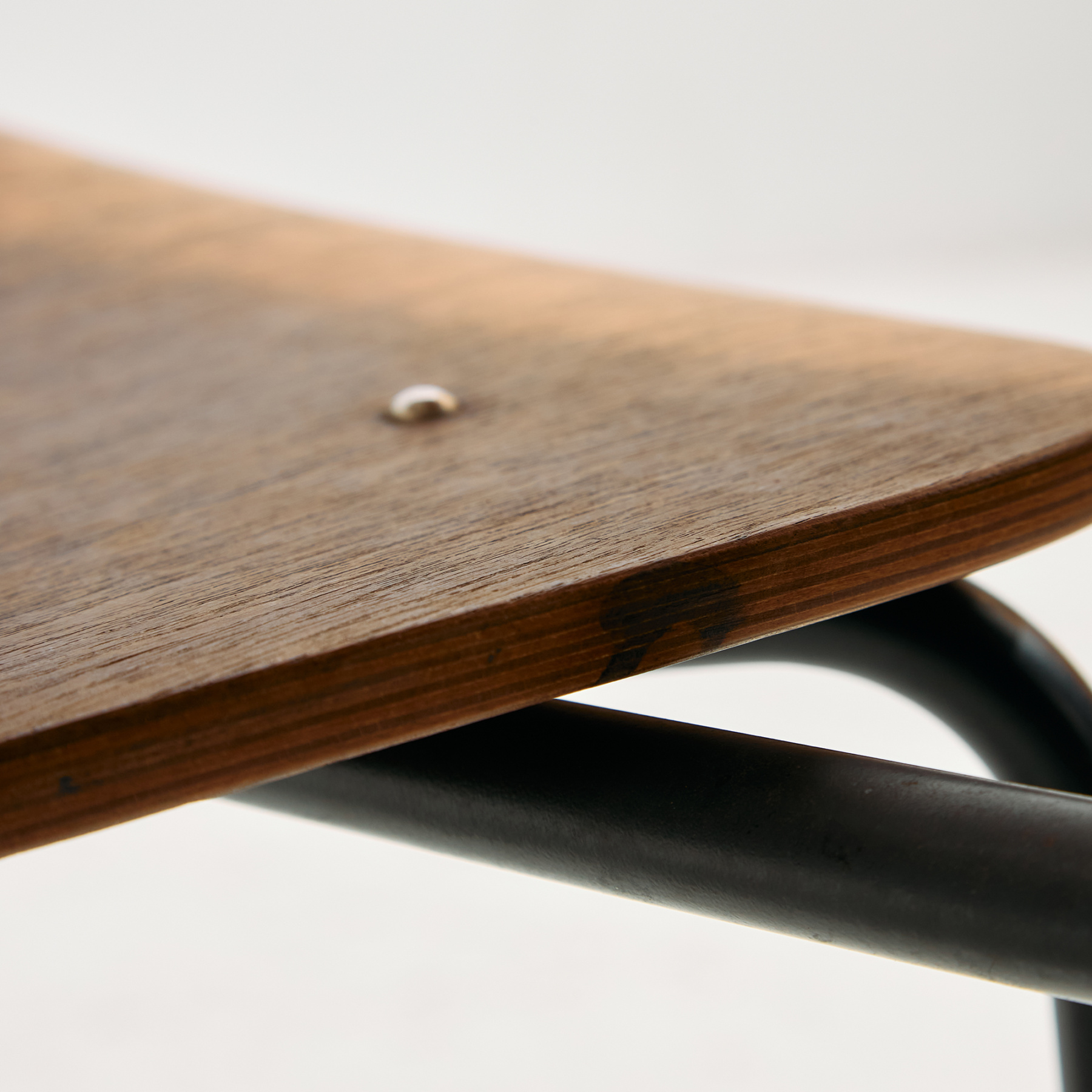 Teak chair with writing tablet - Image 11