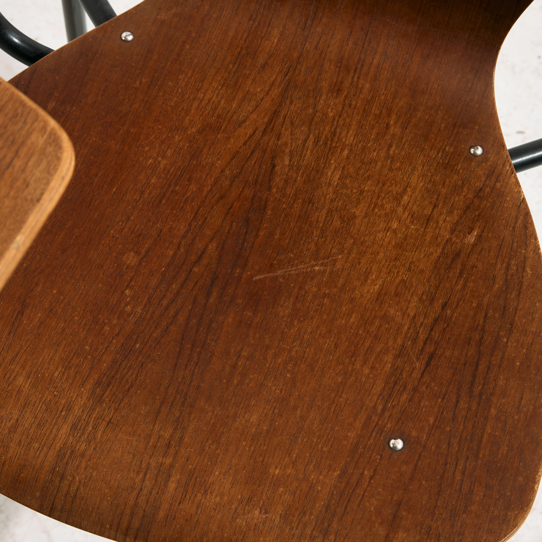 Teak chair with writing tablet - Image 25