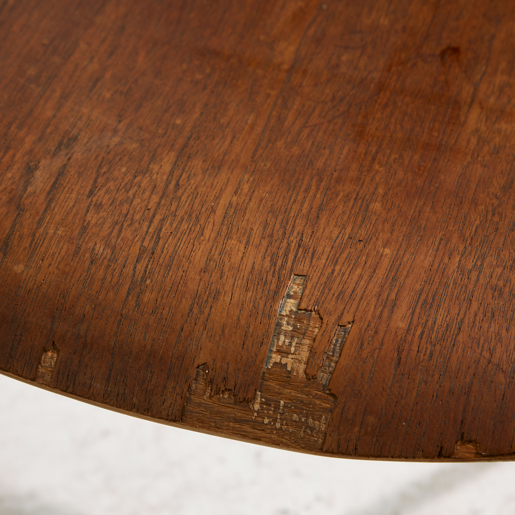 Teak chair with writing tablet - Image 27