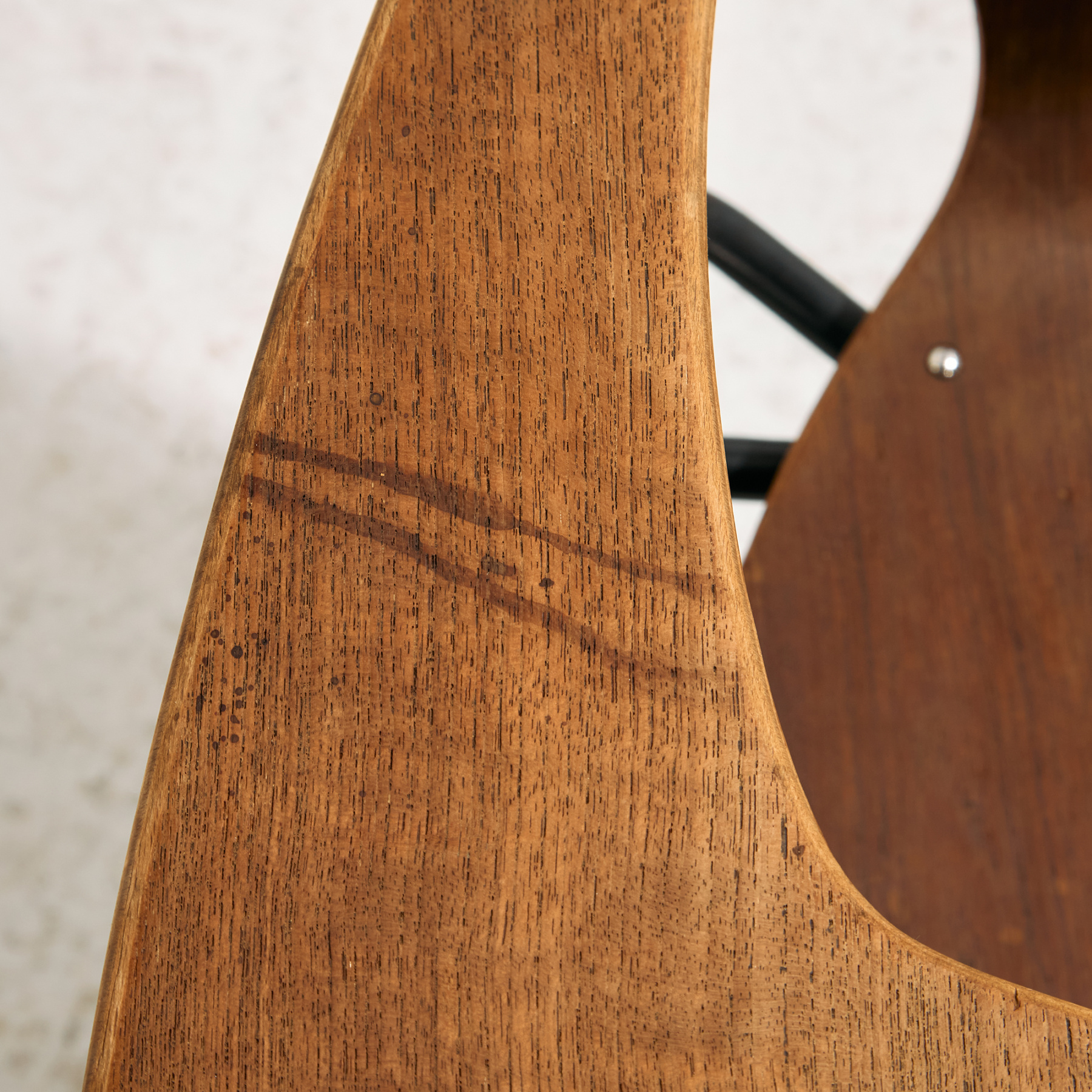 Teak chair with writing tablet - Image 29