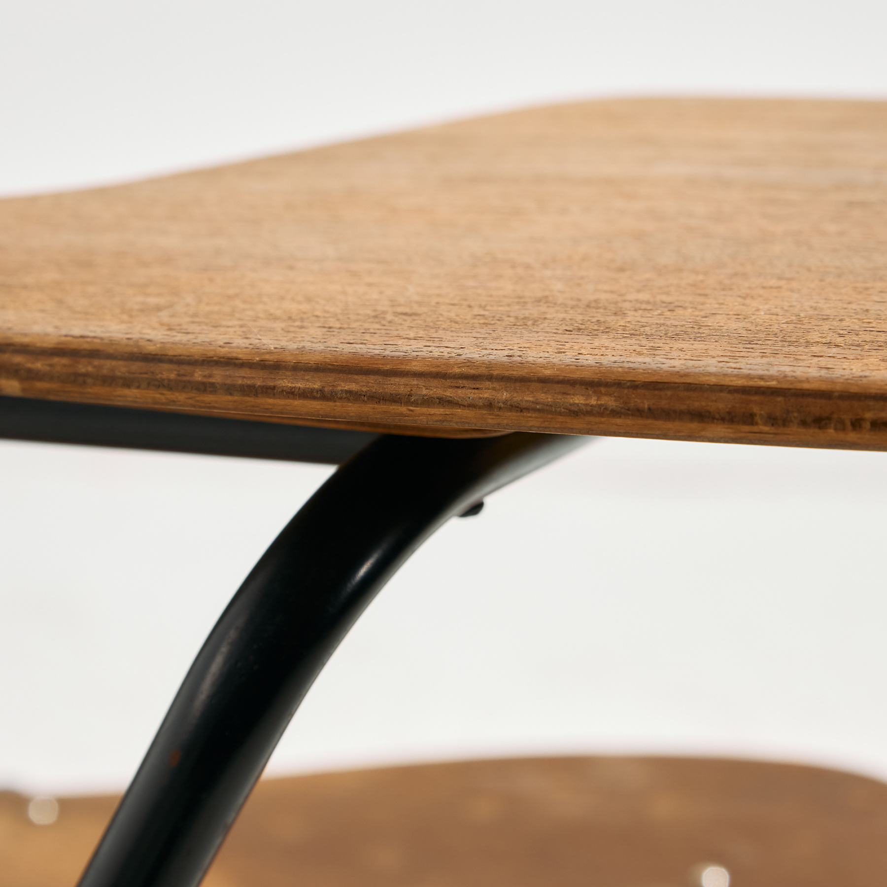 Teak chair with writing tablet - Image 9