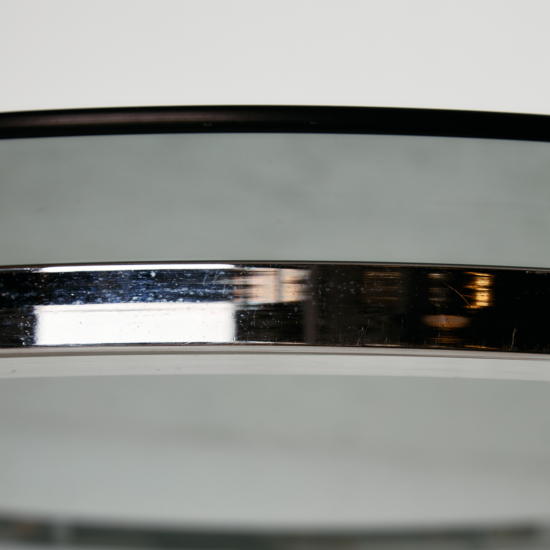 Chrome and glass coffee table - Image 11